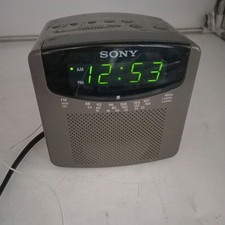 Vintage Sony Dream Machine ICF-C120L Digicube Cube Alarm Radio Grey pat tested