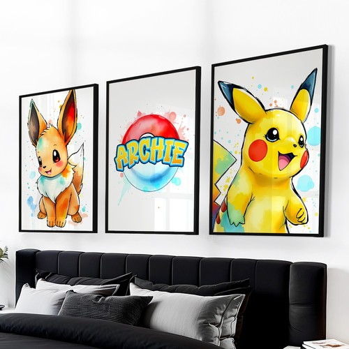 Personalised pokemon bedroom - personalised,