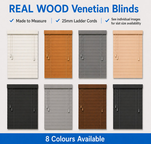 Real wood venetian blinds - venetian,