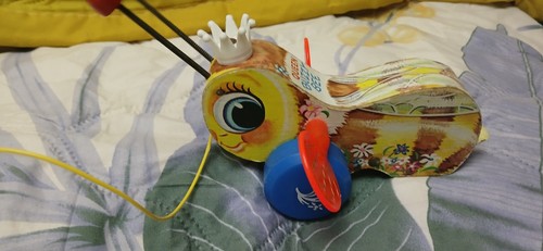 Fisher price pull along dog - pull,