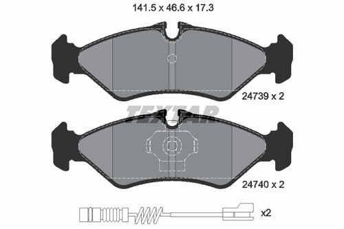 Textar 2473901 brake - 2473901,