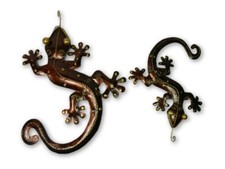 Metal Gecko Garden Ornament