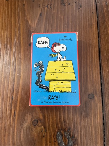 Peanuts card game rats - card,