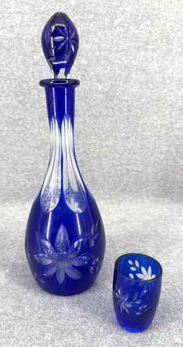 Vintage bohemian cobalt - bohemian, blue