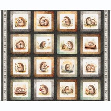 Hedgehog panel, Quilting