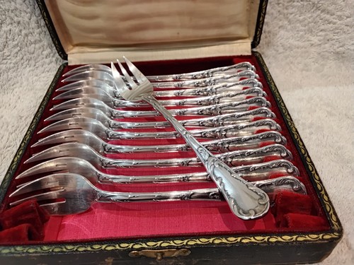 1900 french silver plated - 1900, 12
