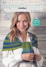 KNITTING PATTERN SHAWL 162cm-wingspan LACY VARIEGATED-YARN SKM M8A