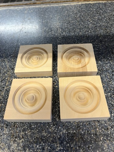 Set carved bullseye - carved,