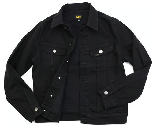 Lee rider denim jacket black - rider,