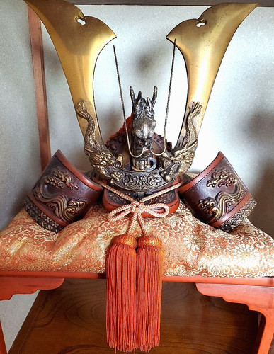 Japanese samurai kabuto - samurai, helmet