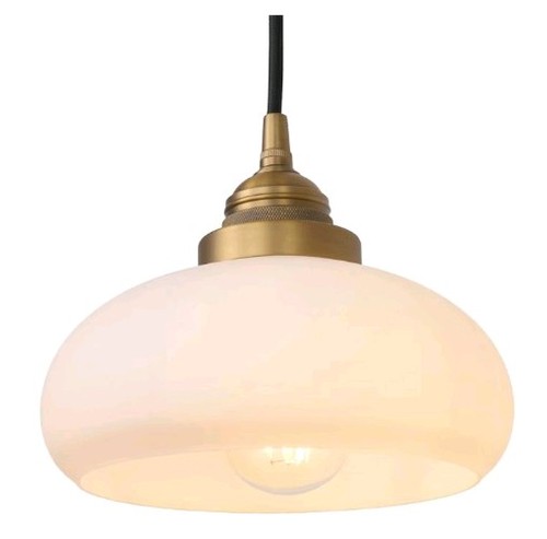Glass pendant light - glass, vintage