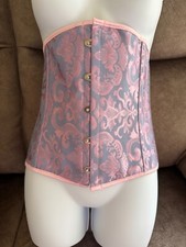 6XL purple/pink CORSET RIBBON BACK FOR ADJUSTING, FRONT CLOSER