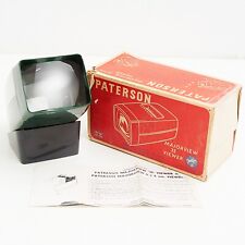 VINTAGE PATERSON 35mm MAJORVIEW 35 SLIDE VIEWER In BOX + INSTRUCTIONS -  TESTED
