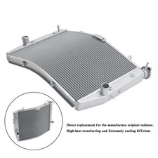 Engine Radiator Cooler Cooling Fit For Suzuki GSXR 1000 GSX-R 17~22 K11 Silver