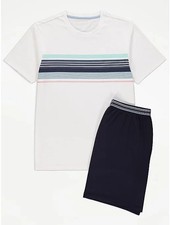 George | Blue Striped Short