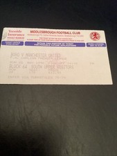 Middlesbrough v Manchester United 1995/96 Match Ticket