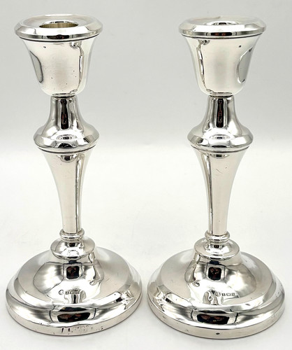 Sterling silver candlesticks - silver,