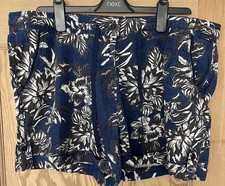 NEXT Women’s Linen Blend Shorts - Size 16 - Excellent Condition 