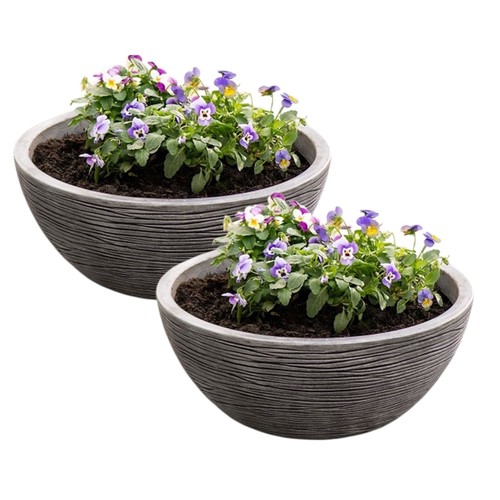 Grey round bowl - grey,