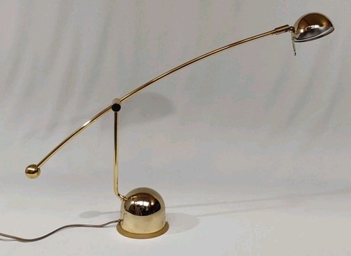 Vintage brass desk lamp - brass,