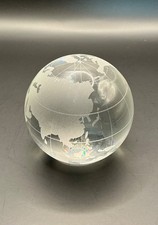 VINTAGE Clear Etched GLASS
