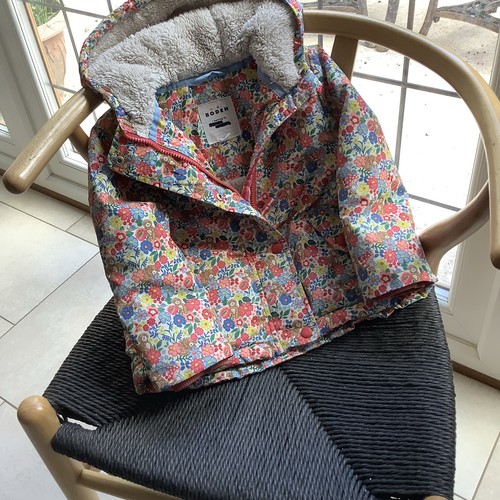 Boden girls floral hooded - girls,