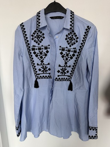 Zara peplum shirt top blouse - peplum,