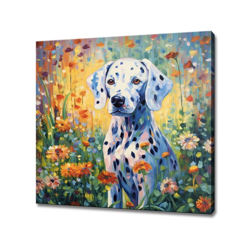 Dalmatian dog puppy - dalmatian, colourful