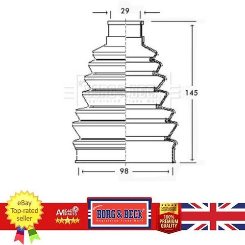 Joint boot for - cv,