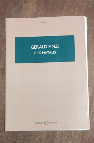 Gerald finzi dies natalis - -,