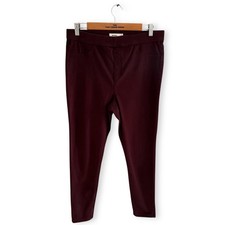 Ladies M&S Burgundy Jeggings
