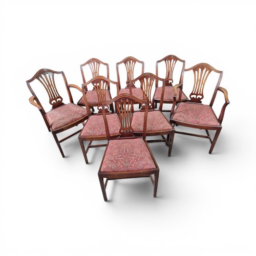 Set hepplewhite style dining - 8,