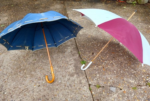 Pair vintage umbrellas - pair,