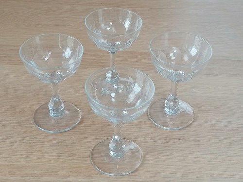 Antique victorian cut glass - x4,