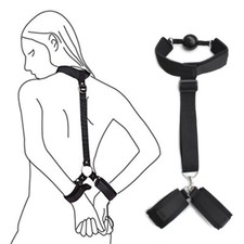 Bondage Handcuffs Collar Neck