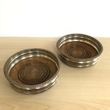 Antique wine bottle coasters - bottle,