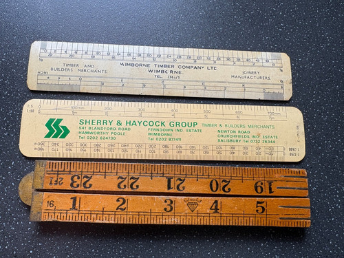 Vintage rulers lot wooden - vintage, x