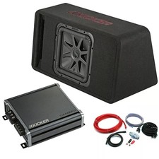 Kicker L7R 10" Ported Loaded Enclosure & Amplifier Package 500W RMS
