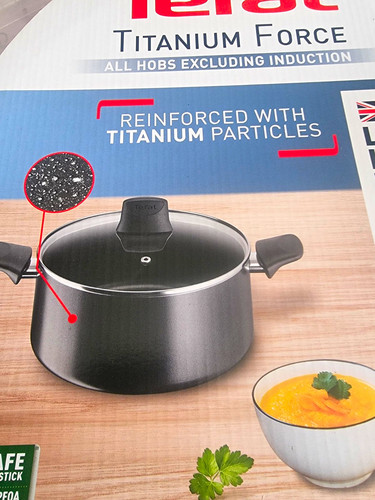 Tefal titanium force non stick - titanium,