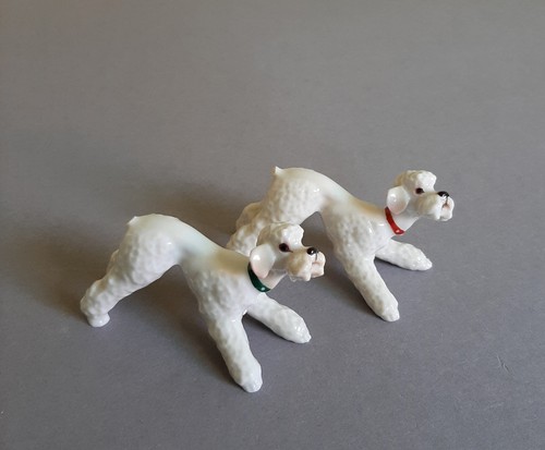 Poodle miniature figurines - poodle,