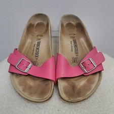 Birkenstock Pink Slip On Buckle Sandals Size EU38