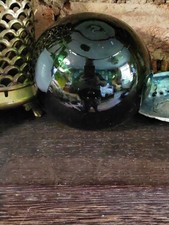 Vintage Glass, Ball, Japanese Float. 9" Diam   4 available. Blown Glass Ball.