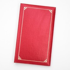6 x 4 Photo Album Flip Style Holds 80 Photos Red