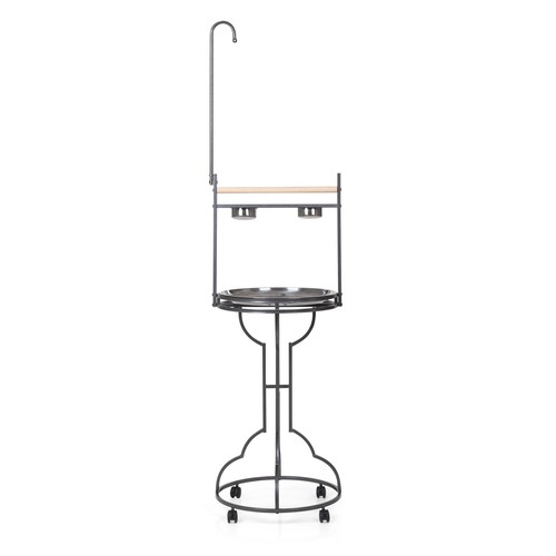 Large iron parrot playstand - large,