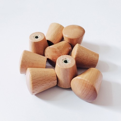 Pcs wood cone handles - 10,