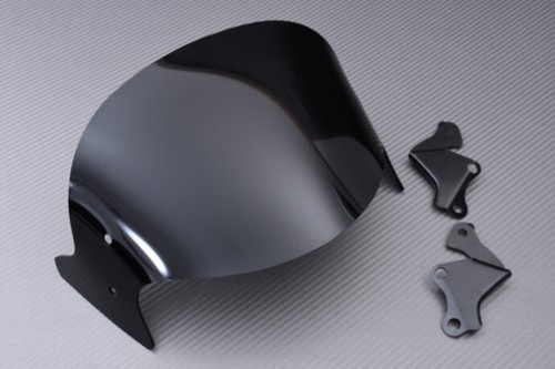 Black polycarbonate windscreen - polycarbonate,