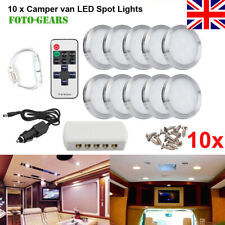 10x 12V Interior LED Spot Lights For VW T4 T5 Camper Van Caravan Motorhome Light
