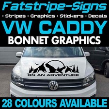 to fit VW CADDY COMPASS MOUNTAIN BONNET STICKERS GRAPHICS CAMPERVAN DAY VAN