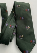 Silk Tie, Ascot, Green With