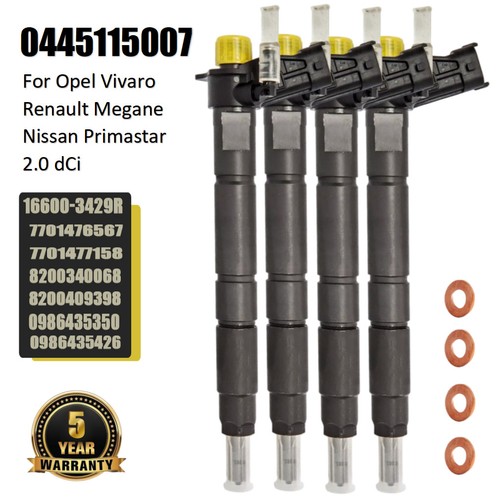 Fuel injector 0445115007 - 4x,